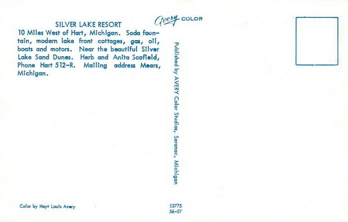 Silver Lake Resort - OLD POSTCARD
